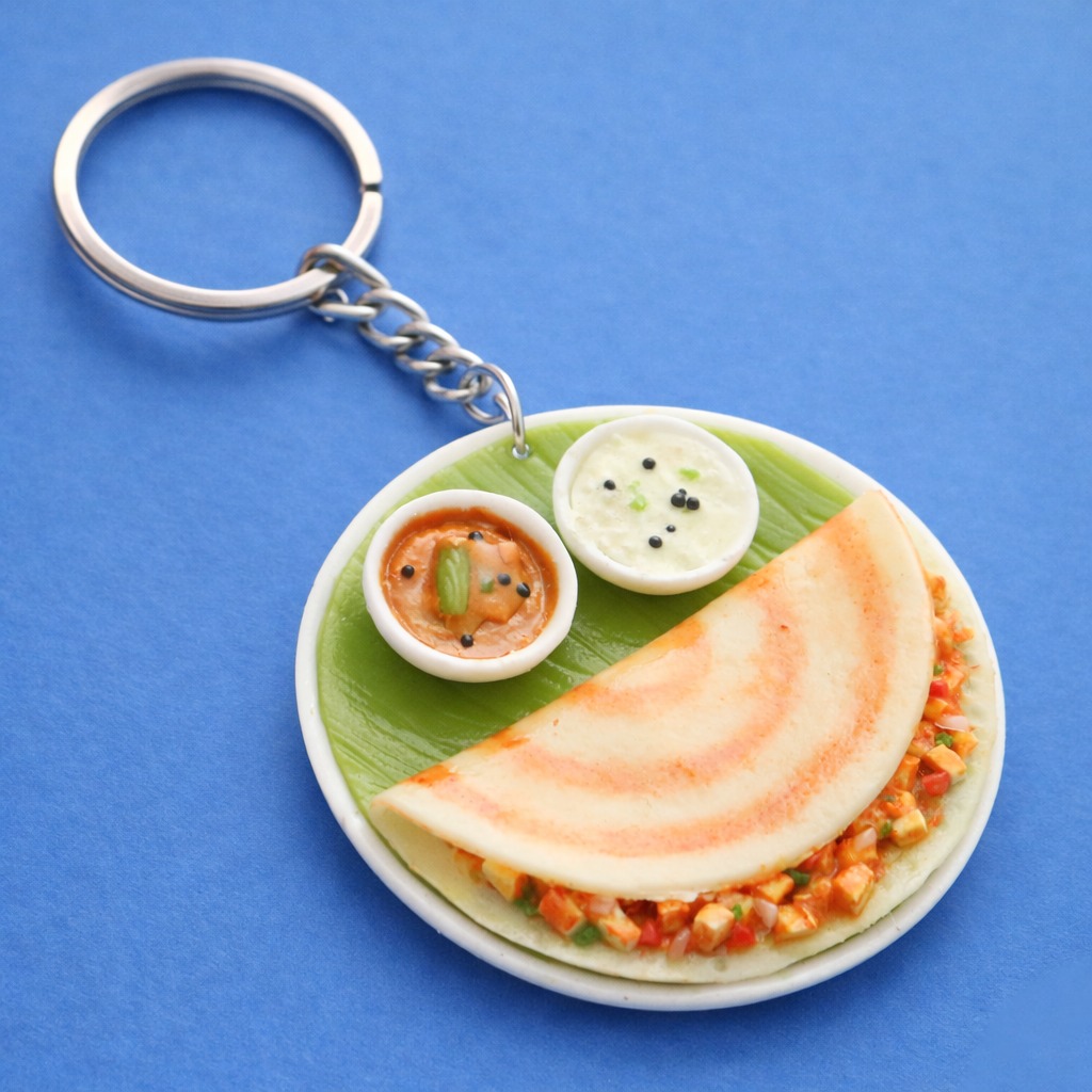 Paneer Dosa Miniature Keychain