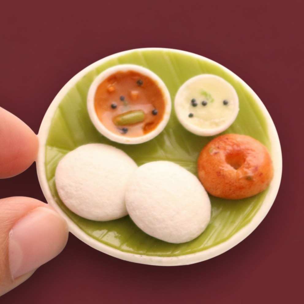 Idli and Vada Miniature Magnet