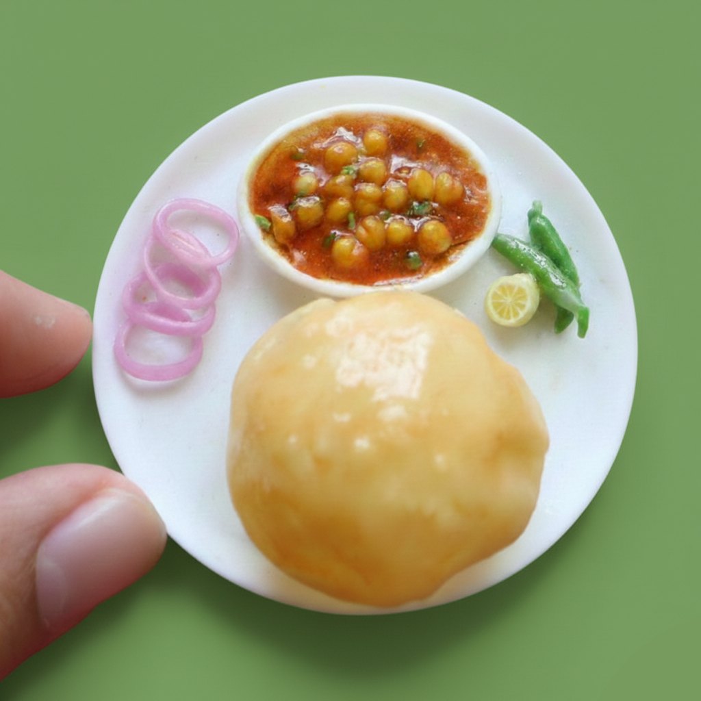 Chole Bhatura Miniature Magnet