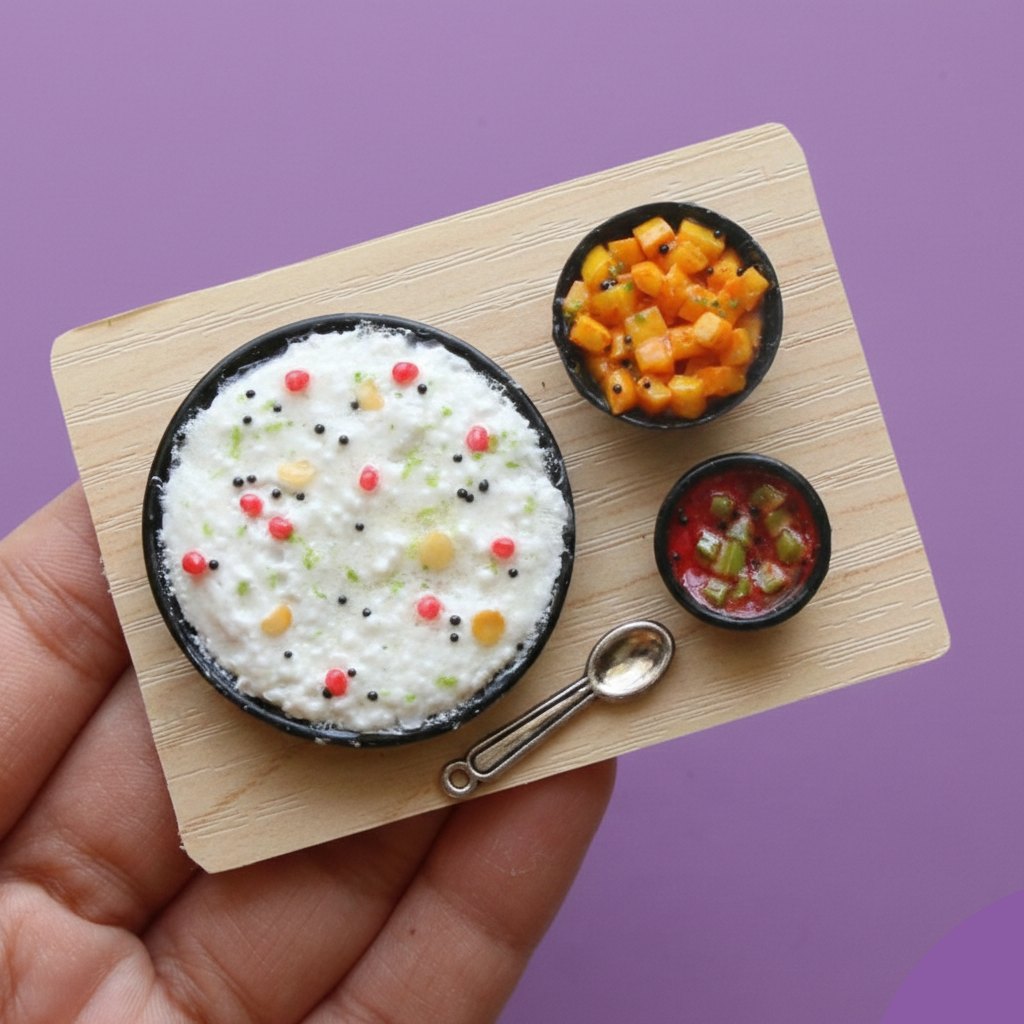 Curd Rice Miniature Magnet