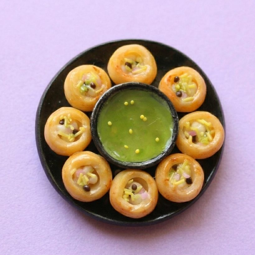 Pani Puri Miniature Magnet