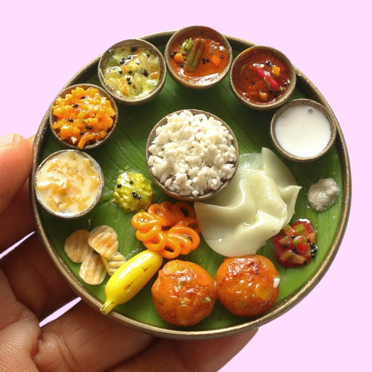 Royal South Indian Thali Miniature Magnet