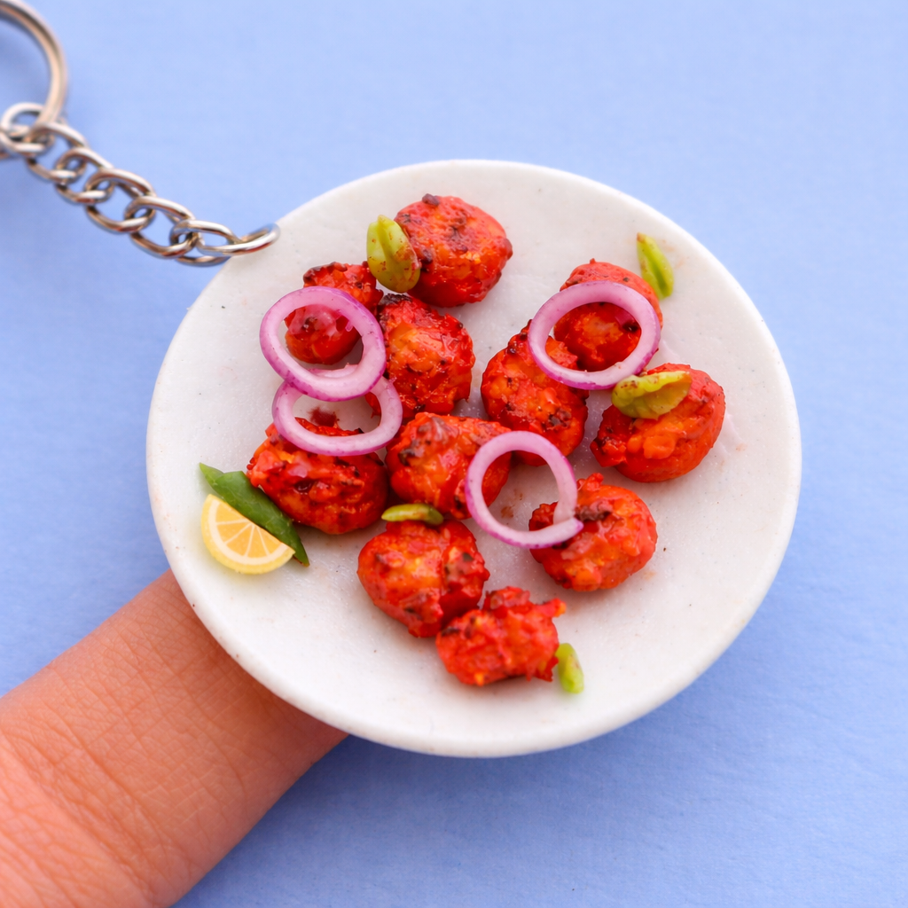 Chicken 65 Miniature Keychain