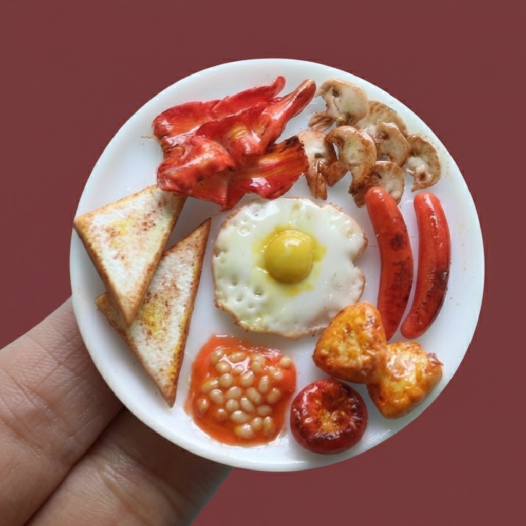 English Breakfast Miniature Magnet