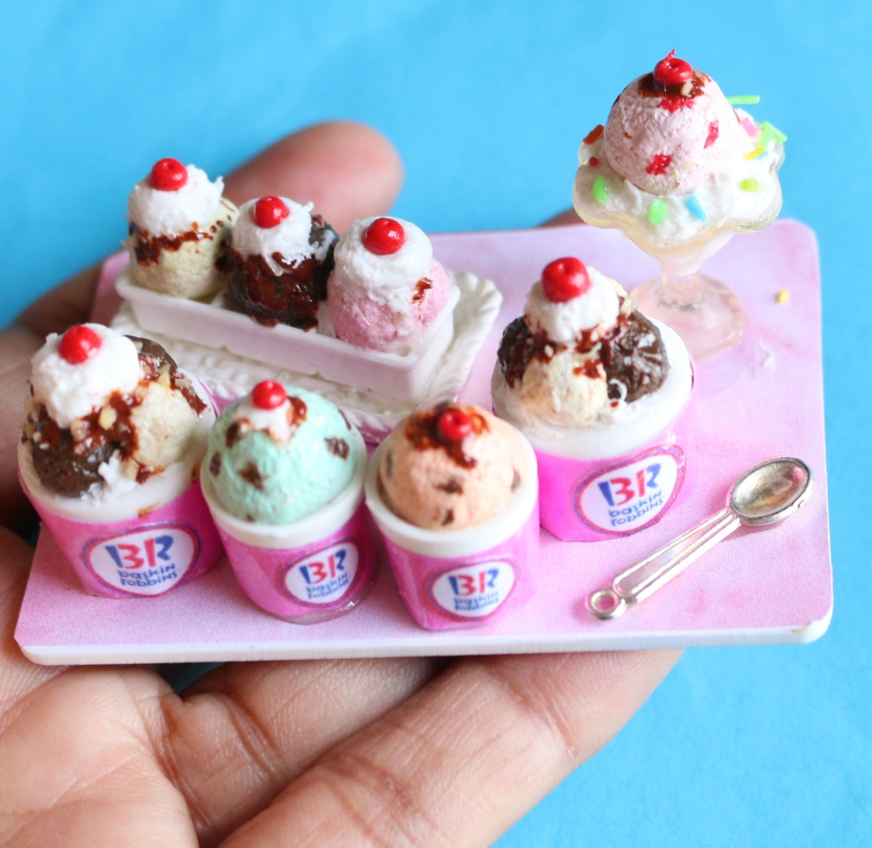 Ice cream combo miniature magnet – CN Arts Miniatures