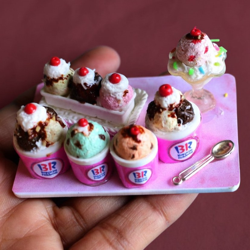 Ice Cream Combo Miniature Magnet