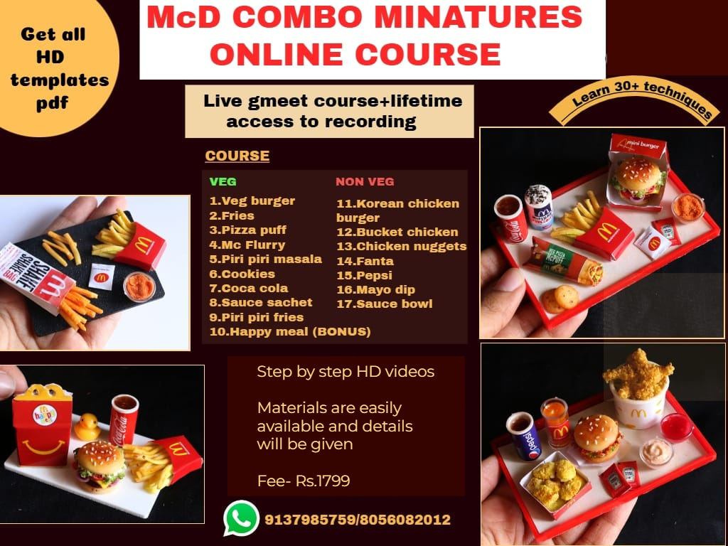 McD Combo Miniature Online Course- (In English) + Lifetime access
